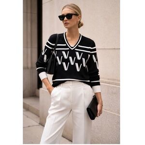 Valentino Garavani | Monogram Chevron Sweater